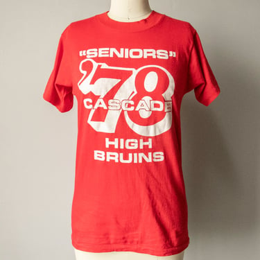 1970s T-Shirt High School S 