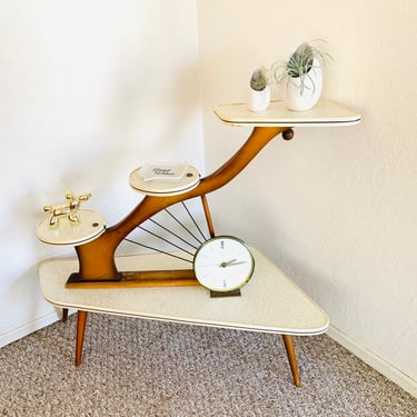 50s Tiered Plant Stand, Mid Century Indoor Planter, | Dadacat