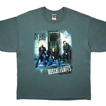 Vintage 2006 Rascal Flatts “Me And My Gang” Double Sided Country Music North American Tour Graphic T-Shirt Size XL 