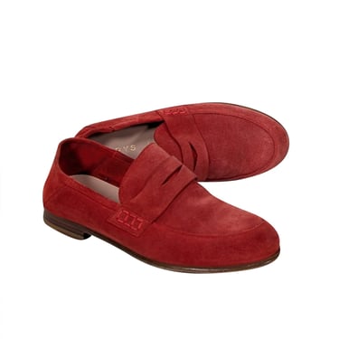 Harrys of London - Red Suede Loafers Sz 7