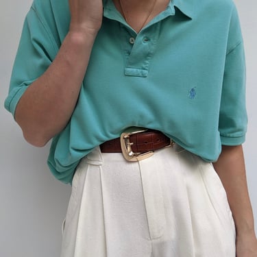 90s Aqua Ralph Lauren Polo