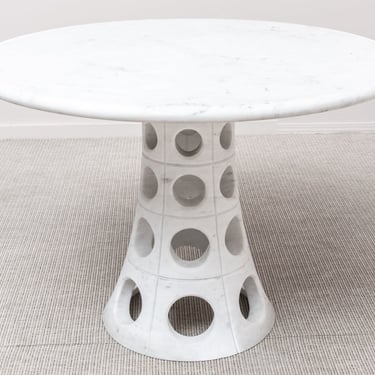 Modernist Carrara Marble Center Table