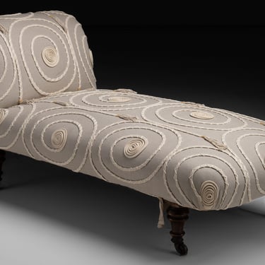 Daybed in Pierre Frey Embroidered Linen