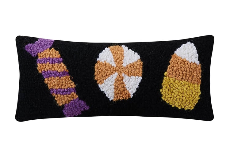 Halloween Candies Trio Hook Pillow