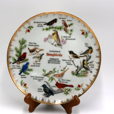 vintage Giftcraft porcelain bird plate 