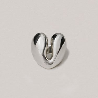 Annika Inez Open Heart Ring - Silver/Gold