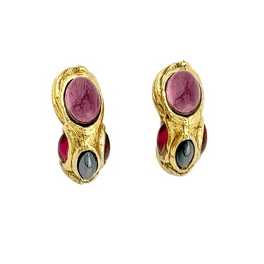 Cabochon Curve Earrings