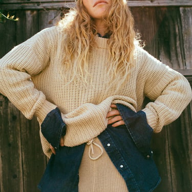 Cotton Fireside Sweater, Oatmeal