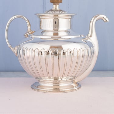 Victorian Silverplate "Self-Pouring" Tea Pot