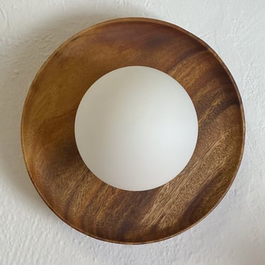 Wood Wall Sconce • 