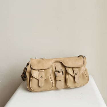 Bisque Leather Saddle Bag