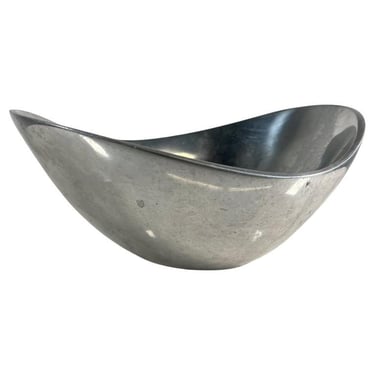 Sculptural Aluminum Nambe Bowl Vintage 