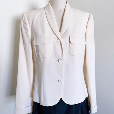 Vintage 90's Ralph Lauren Cream Blazer 