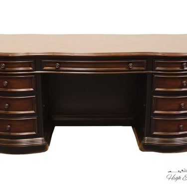 HOOKER FURNITURE Seven Seas Collection Contemporary Modern 75" Executive Office Desk w. Banded Wood Top 