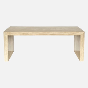 Minimalist Travertine Console Table