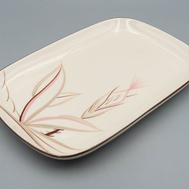 Winfield Dragon Flower 12" Rectangular Serving Platter | Vintage California Pottery Mid Century Modern Dinnerware American Ceramic Products 