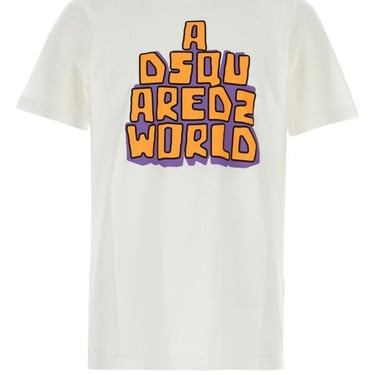 Dsquared Man White Cotton T-Shirt