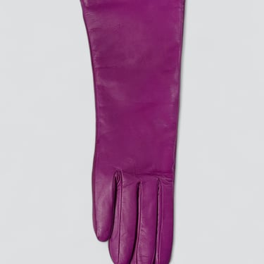 Fuchsia Leather Slim Glove