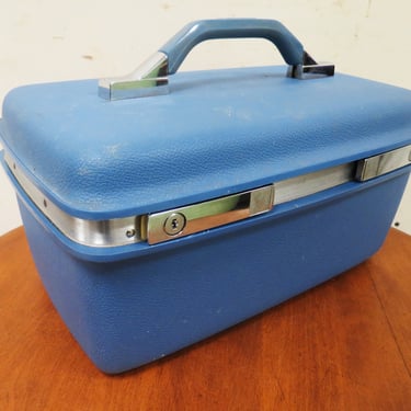 Vintage Train Case | Samsonite Montebello II Carry On Luggage W/ Mirror, No Key Or Tray 