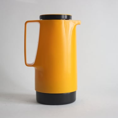 DR ZIMMERMANN Vintage 70s thermos. Orange thermos bottle. Space age design. Made in West Germany. 