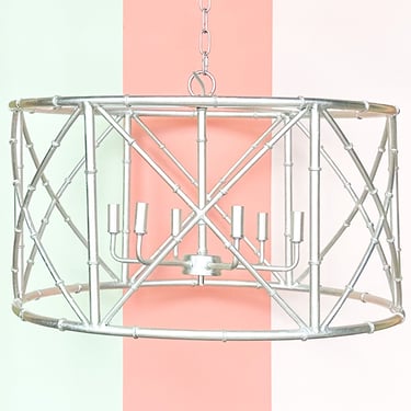 Modern Faux Bamboo Chandelier