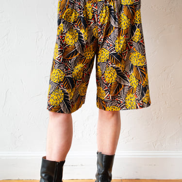 Vintage Bagatalle Batik Print Culotte Shorts S/M
