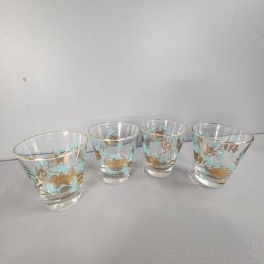 Set of 4 Libbey Pine Cone Glasses 
