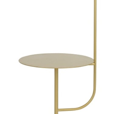 Pasteur Gilt Metal Pedestal Floor Lamp