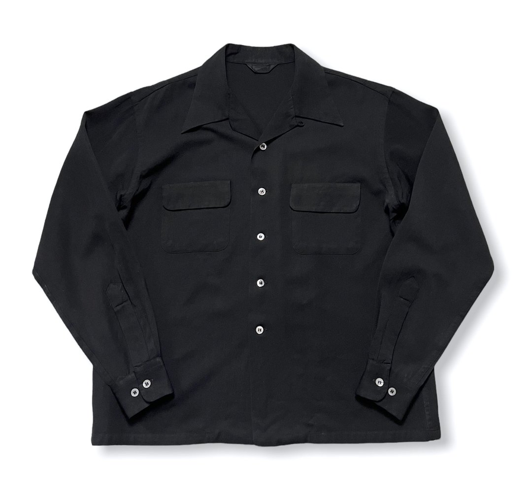 肩幅4760s Botany Wool Rayon Gabardine Shirt - www.avancia.ee