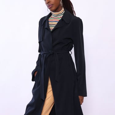 Joseph Classic Navy Trench Coat S/M