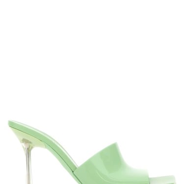 Bottega Veneta Women Pastel Green Pvc Stretch Mules