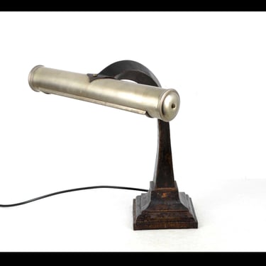 Art Deco desk lamp banker lamp 20s 30s lamp design light office desk table lamp German rustic vintage banker lamp 