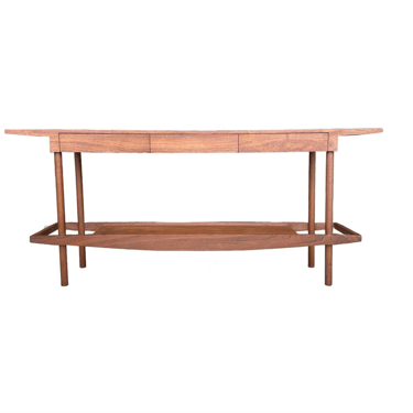 William Pahlmann Walnut Studio Console Table