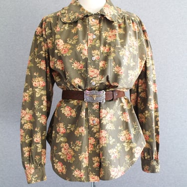 Ralph Lauren Country - Cottagecore - Blouse/ Shirt - Cotton - Marked size 14 
