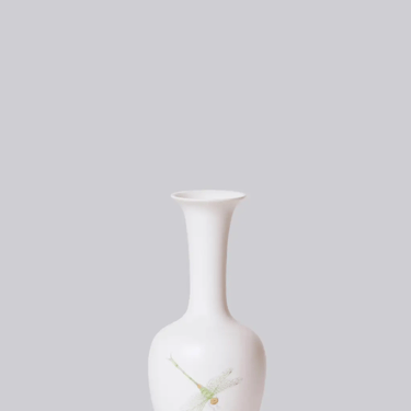 Hand painted porcelain mini lotus vase