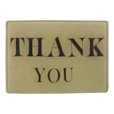 Thank you 3.5 x 5" Tray