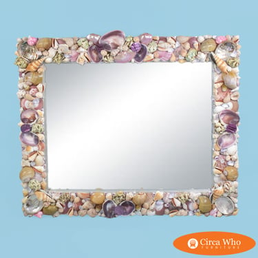 Handmade Shell Rectangular Mirror