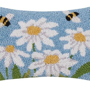 Daisies &amp; Bees Hook Pillow