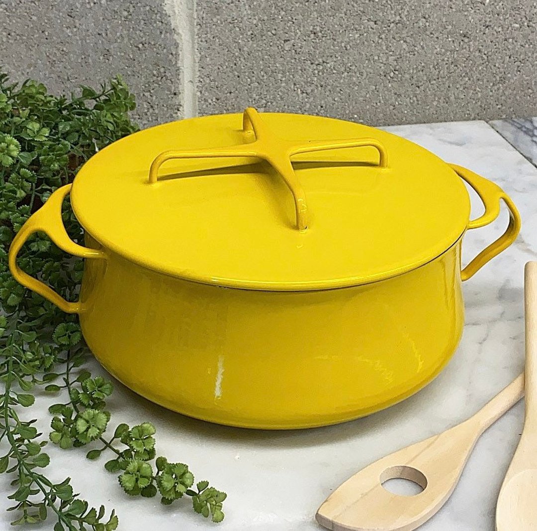 Vintage Dansk Dutch Oven Retro 1970s Danish Modern + Kobenstyle + 4