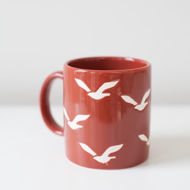 Vintage Rust Seagull Mug 