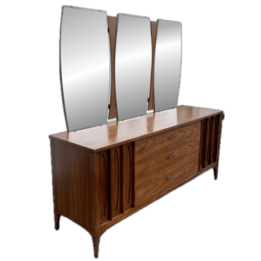 Kent Coffee Mid-Century Lowboy Dresser