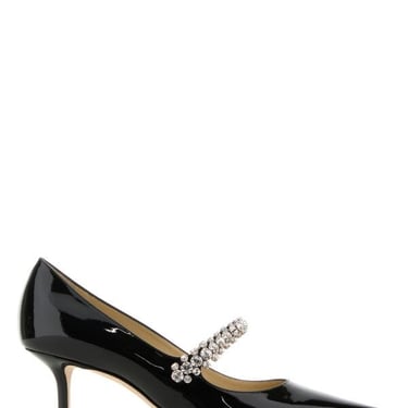 Jimmy Choo Women Black Leather Bing 65 Pumps