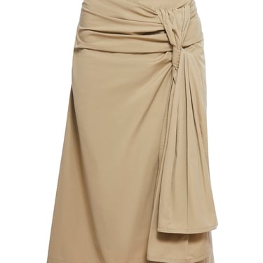 Bottega Veneta Women Poplin Skirt With Knot