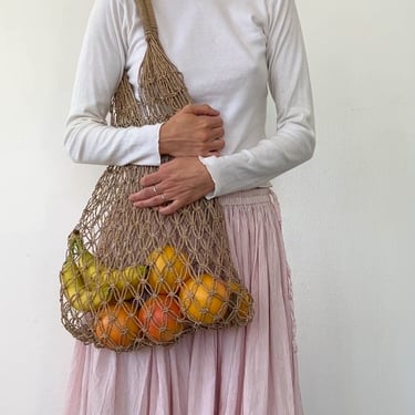 Vintage Raffia Net Bag