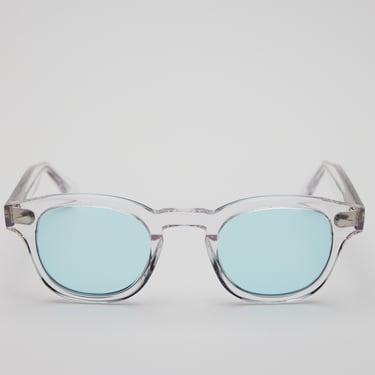 Small - New York Eye_rish Causeway Glasses Clear with Blue lenses. 
