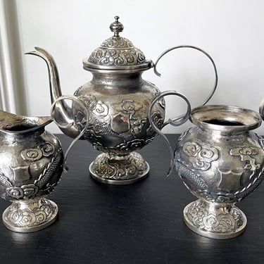 Chinese Export Silver Tea or Coffee Service by ZeeSung