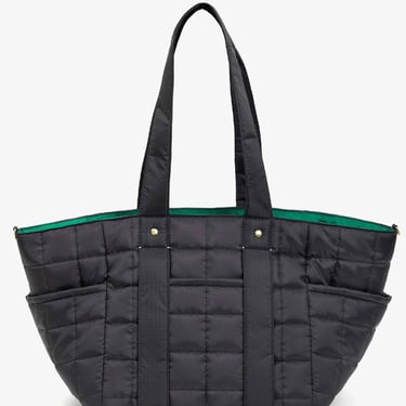 Le Box Tote Sportif - Black Quilted Ripstop