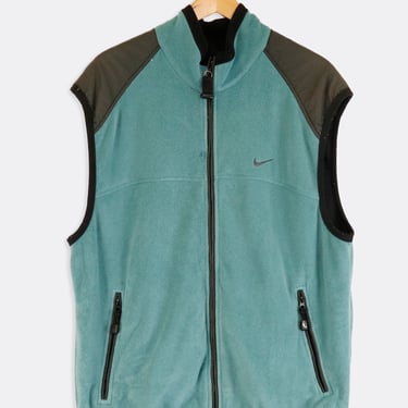Vintage Nike Fit Fleece Solid Color Vest Sz XL