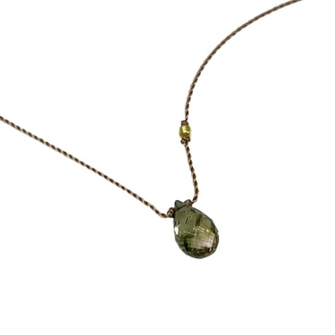 Margaret Solow | 18k green tourmaline necklace