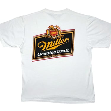 Vintage 80s/90s Miller Genuine Draft America’s Quality Beer Promotional Graphic T-Shirt Size Medium 